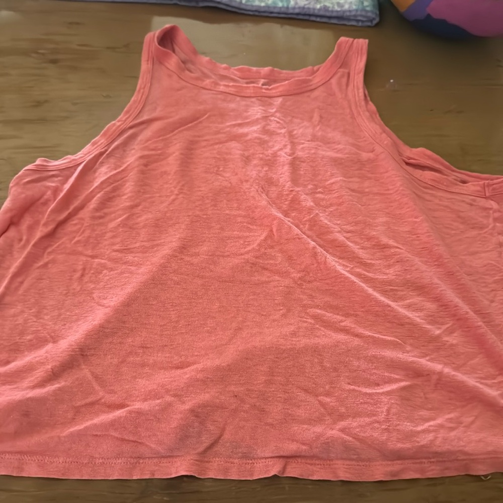Cropped linen tank XL